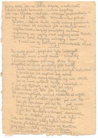 Poem from the glass jar, by Zofia Górska, "Uncoupled, like a comet". © Archive of the Auschwitz Museum.