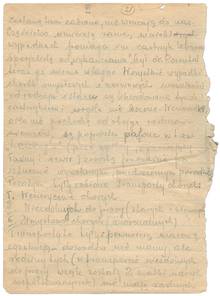 Letter IX, of 9 October 1943, page 6. © Auschwitz Museum Archive.