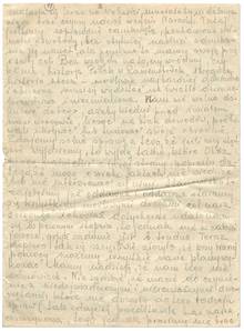 Brief IX, vom 9. Oktober 1943, Seite 2. © Archiv des Museums Auschwitz.