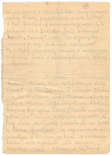 Brief IX, vom 9. Oktober 1943, Seite 5. © Archiv des Museums Auschwitz.