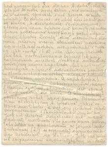 Brief IX, vom 9. Oktober 1943, Seite 3. © Archiv des Museums Auschwitz.