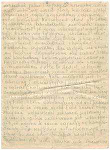 Letter IX, of 9 October 1943, page 4. © Auschwitz Museum Archive.