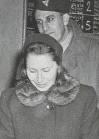 Władysława Karolewska on her way to the Nuremberg trial in 1946. © United States Holocaust Memorial Museum.