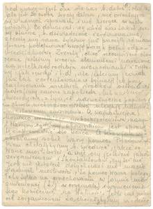 Letter IX, of 9 October 1943, page 3. © Auschwitz Museum Archive.