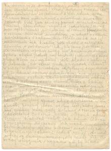 Brief IX, vom 9. Oktober 1943, Seite 1. © Archiv des Museums Auschwitz.